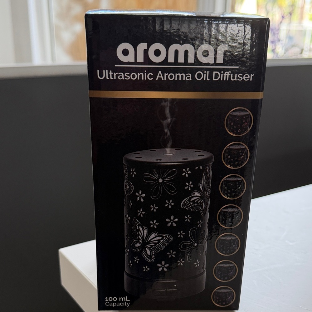 Aroma Home Black Ultrasonic Aroma Oil Diffuser